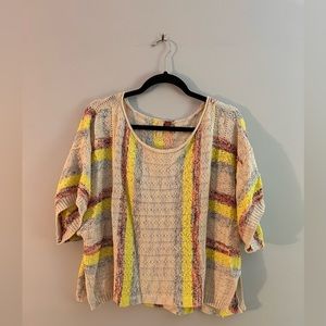 Anthropology loose knit t shirt